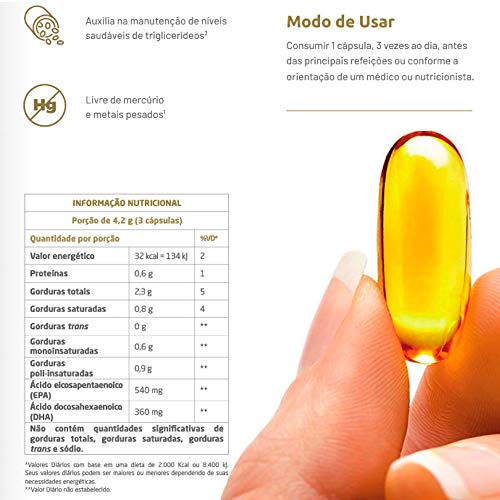 Ômega 3-3 unidades de 120 Cápsulas - Equaliv