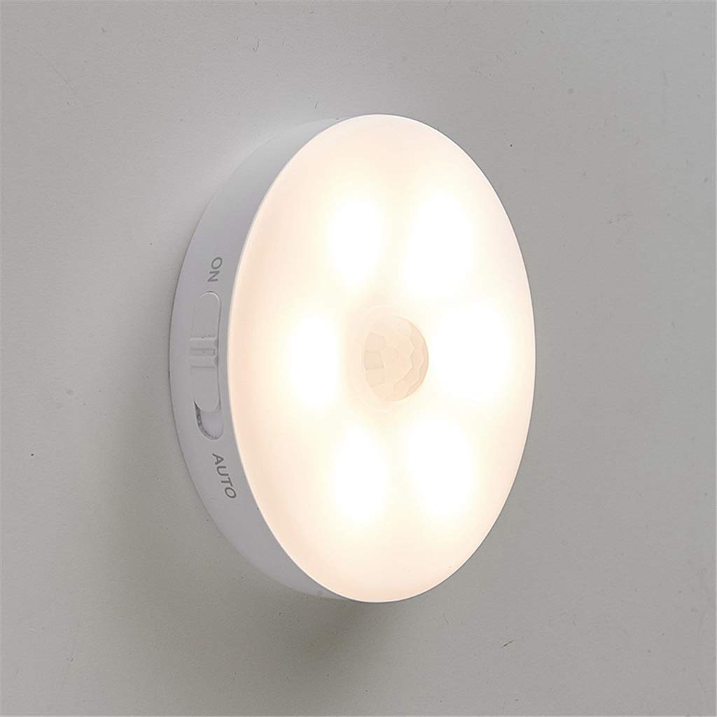 RAGGZZ Nuevo Smart Auto Pir Body Motion Sensor Led Inducción Recargable Noche Luz de Pared Activada Lámpara de Luz de la Luz Del Gabinete de Cocina