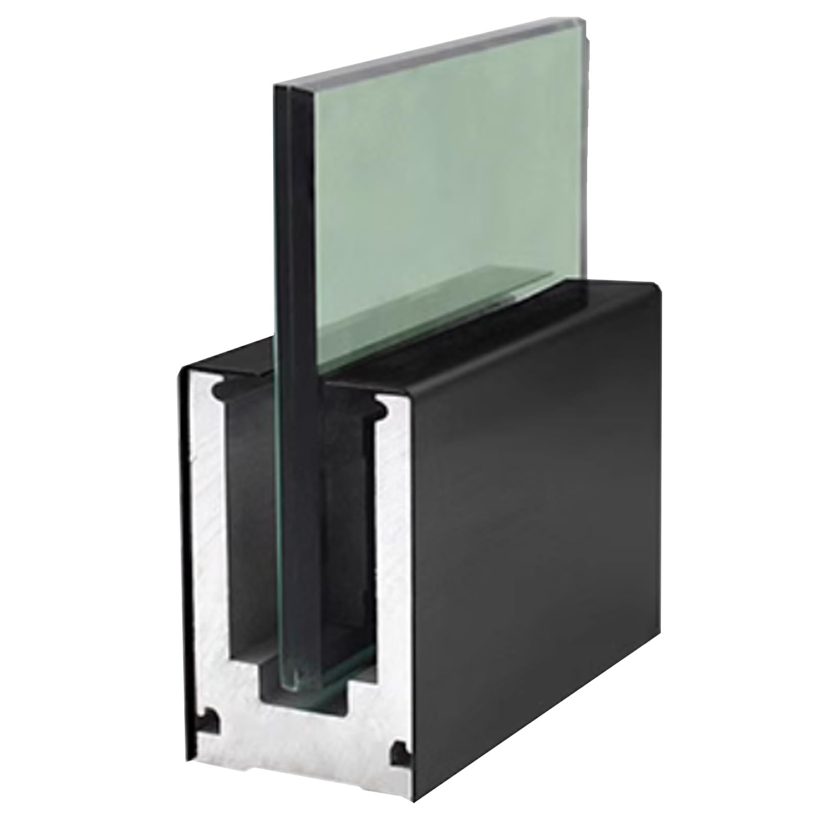 Abrazadera de poste de barandilla de vidrio, soporte de base de aluminio para escalera/plataforma, balaustrada de vidrio, valla de piscina, espaciador de abrazadera de vidrio para seguridad y estilo