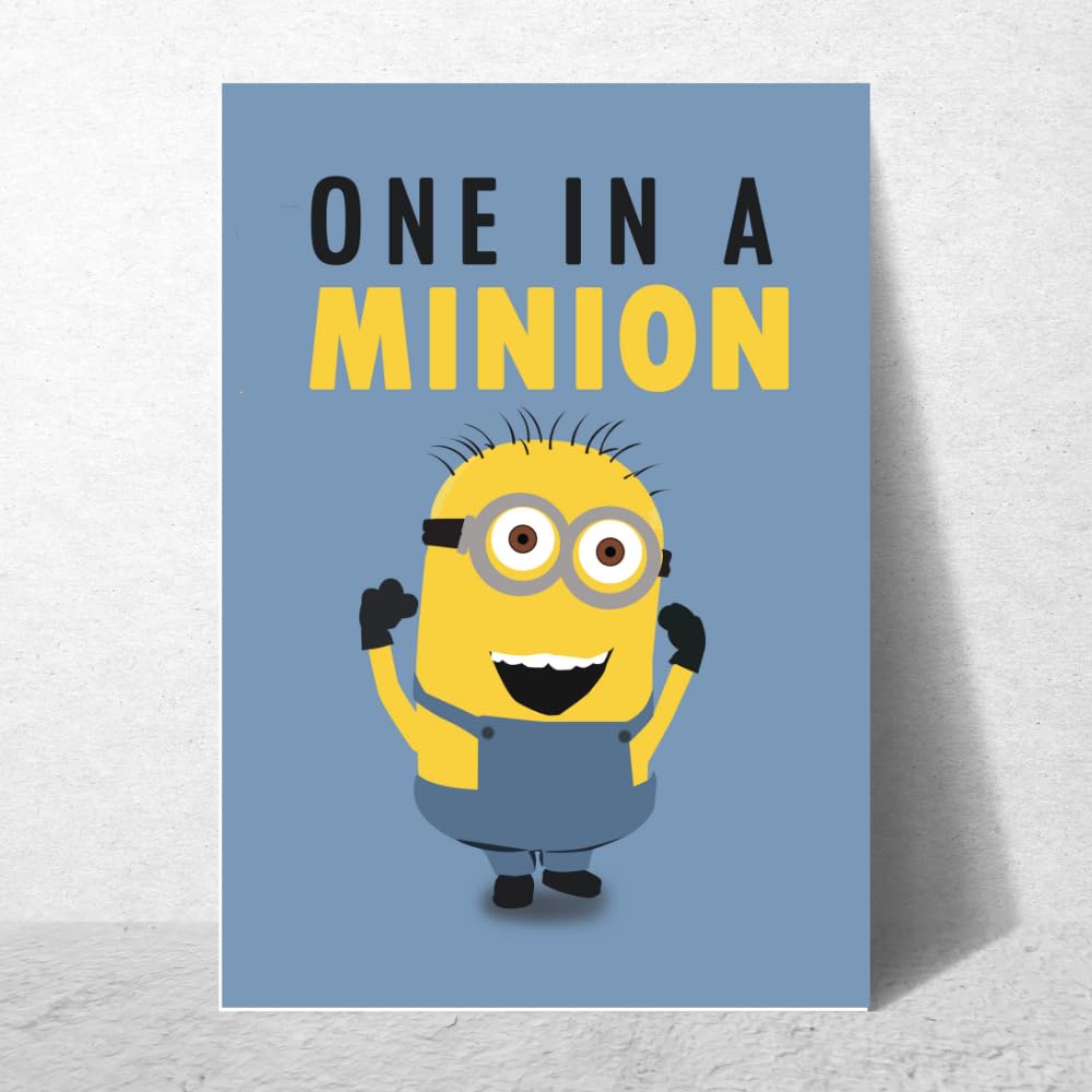 Minion Poster - One in a Minion Funny Wall Art -3 Minion Poster - One in a Minion Funny Wall Art -3