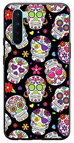 Image of Amazon Brand - Solimo Designer Skull Pattern Printed Soft & Flexible Hybrid Back Case Mobile Cover for OnePlus Nord