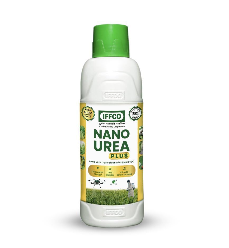 Image of IFFCO Nano Urea liquid for all plants and garden,for faster growth of the plants and improves the nutriety of the plants and productivity of the plants.- 500ml (1)