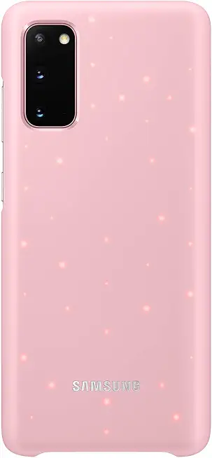 Samsung LED Smartphone Cover EF-KG980 für Galaxy S20 | S20 5G Handy-Hülle, LED-Benachrichtigungen, Lichteffekte, Schutz Case, pink