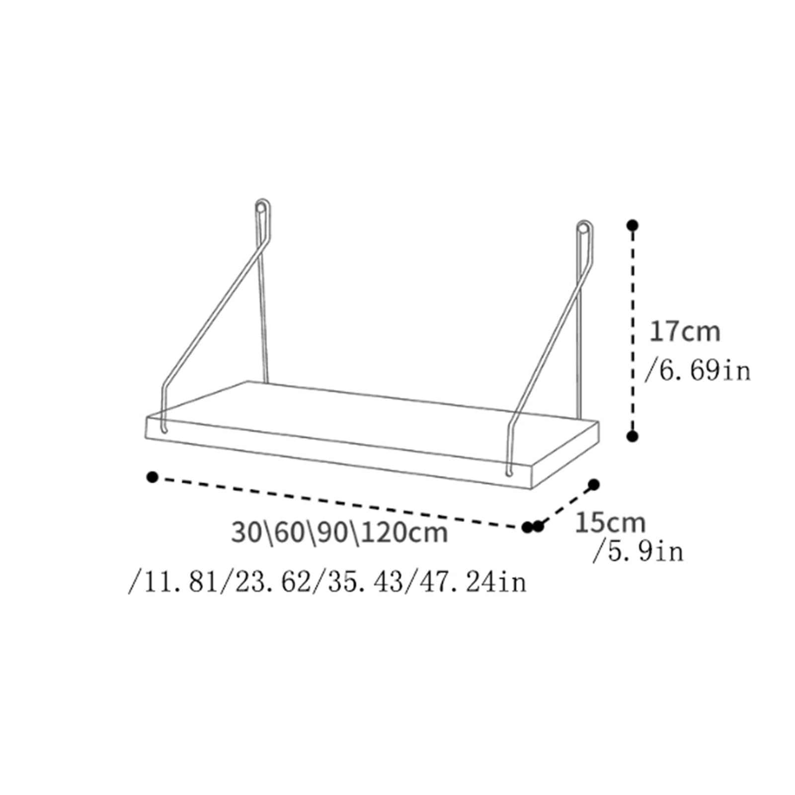 Ripiano per doccia Scaffali a parete da 5 pezzi decorativi for pareti divisorie Organizer(Bianco)