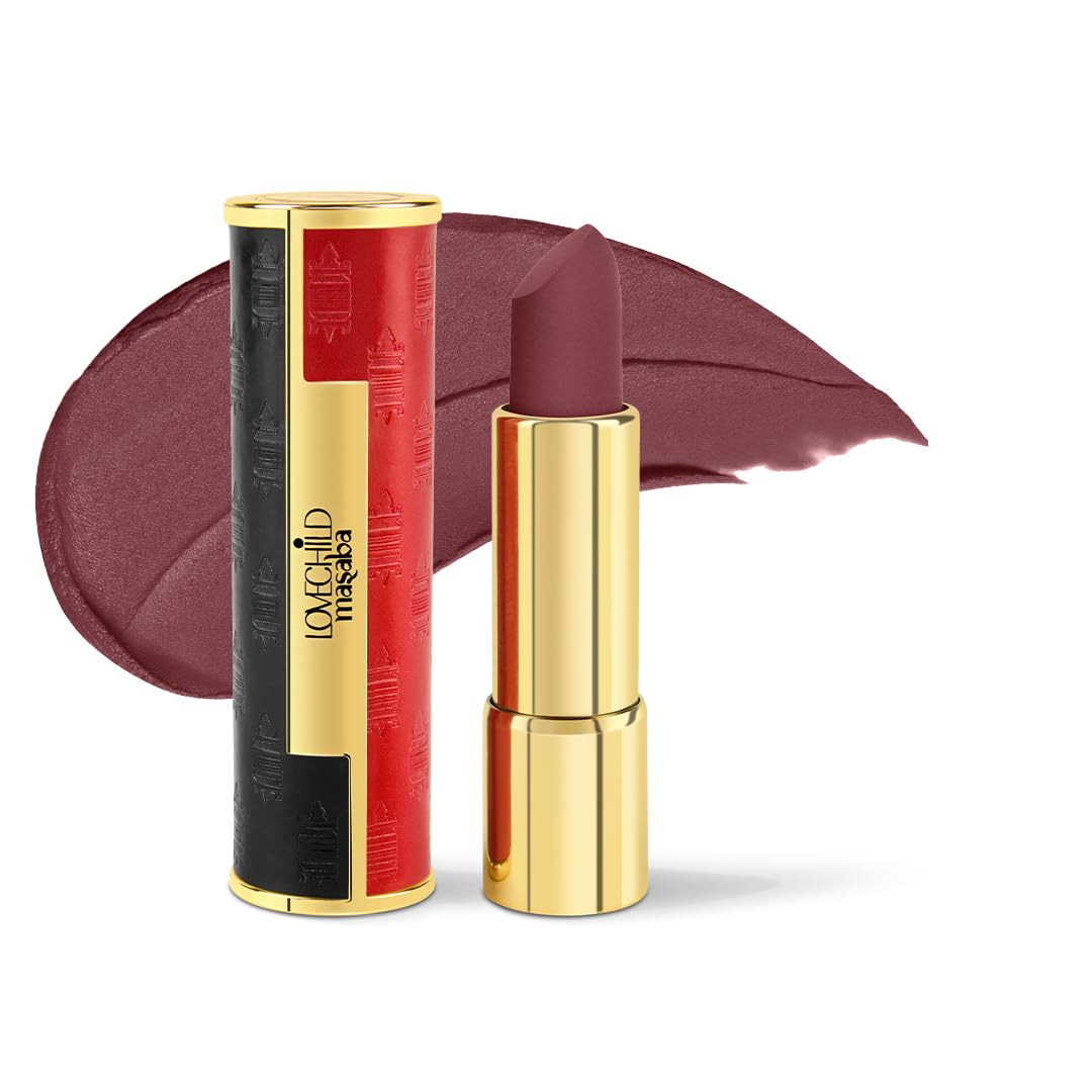 LoveChild Masaba Statement Matte Lipstick, Quick Question (Mauve), Smooth Glide, Bold Matte Finish, Long-Lasting Lipsticks With Mango Butter Nourishing and Intense Color Payoff, Lightweight, 4g-image-18