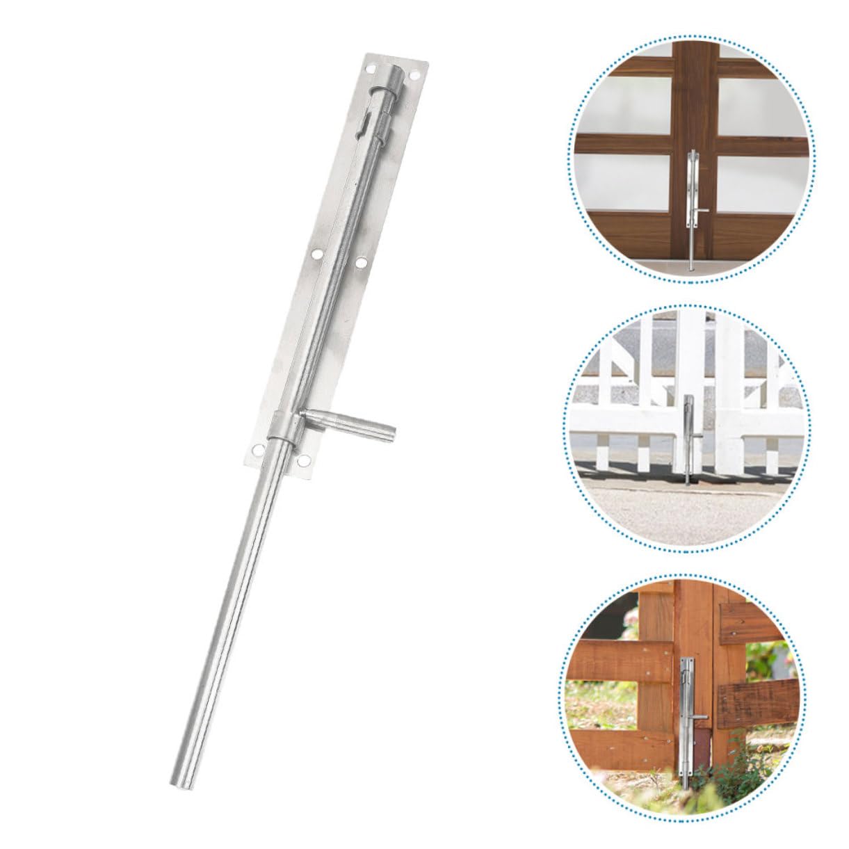 HOMSFOU 2pezzi Serrature Per Inossidabile Latch Per Ingressi Bulloni Per Facile Installazione Per Fences e