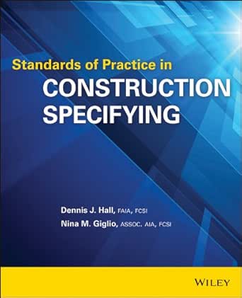 Standards of Practice in Construction Specifying book cover