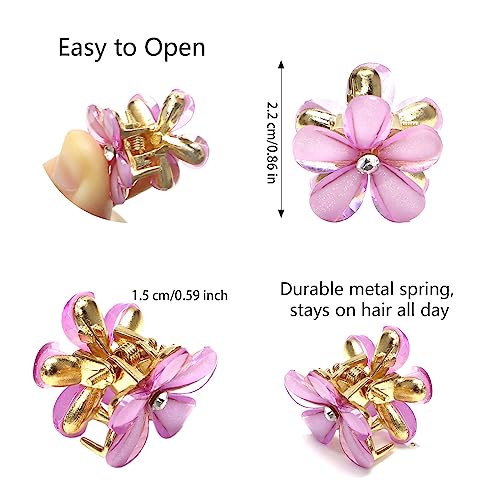 Aco-Uint 7762 20 Pcs Colorful Floral Hair Clips thumb #1