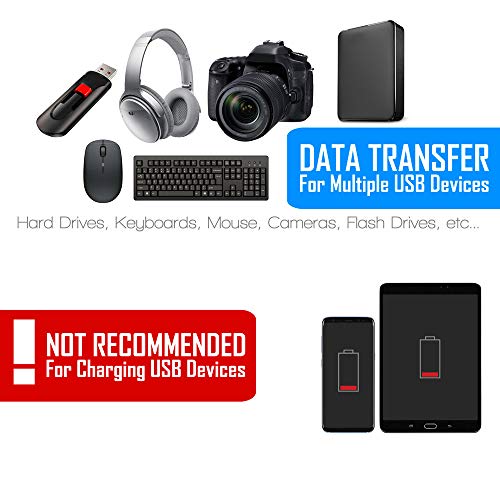 Hub USB 3.0 Type C 4 ports KWZ-400-C, transfert SuperSpeed compatible Mac Linux - 6
