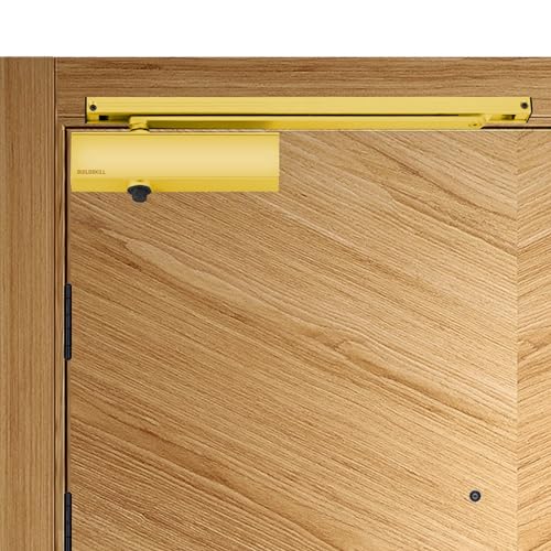 Buildskill Hydraulic Door Closer with Pelmet Arm, Door Closer for Wooden Door, Aluminium, Metal Door, Automatic Door Closer for Home, Door Stopper with Adjustable Speed, 85 Kg, Gold (Pack of 1) (B0BZBY5QSH) Amazon Price History, Amazon Price Tracker