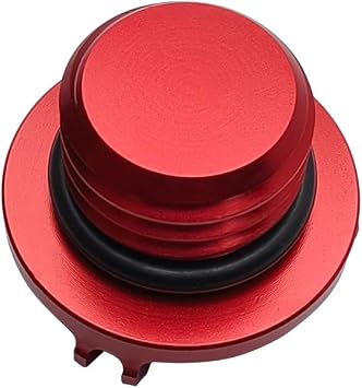 Oil Filler Cap Replacement for Honda CBR1000RR CBR600RR(Red) | Motorcycle Engine Oil Filler Plug Cover Screw for Redel 300 500 CMX300 CBR650R CBR500R,CNC Aluminum, M20 x 2.5 mm