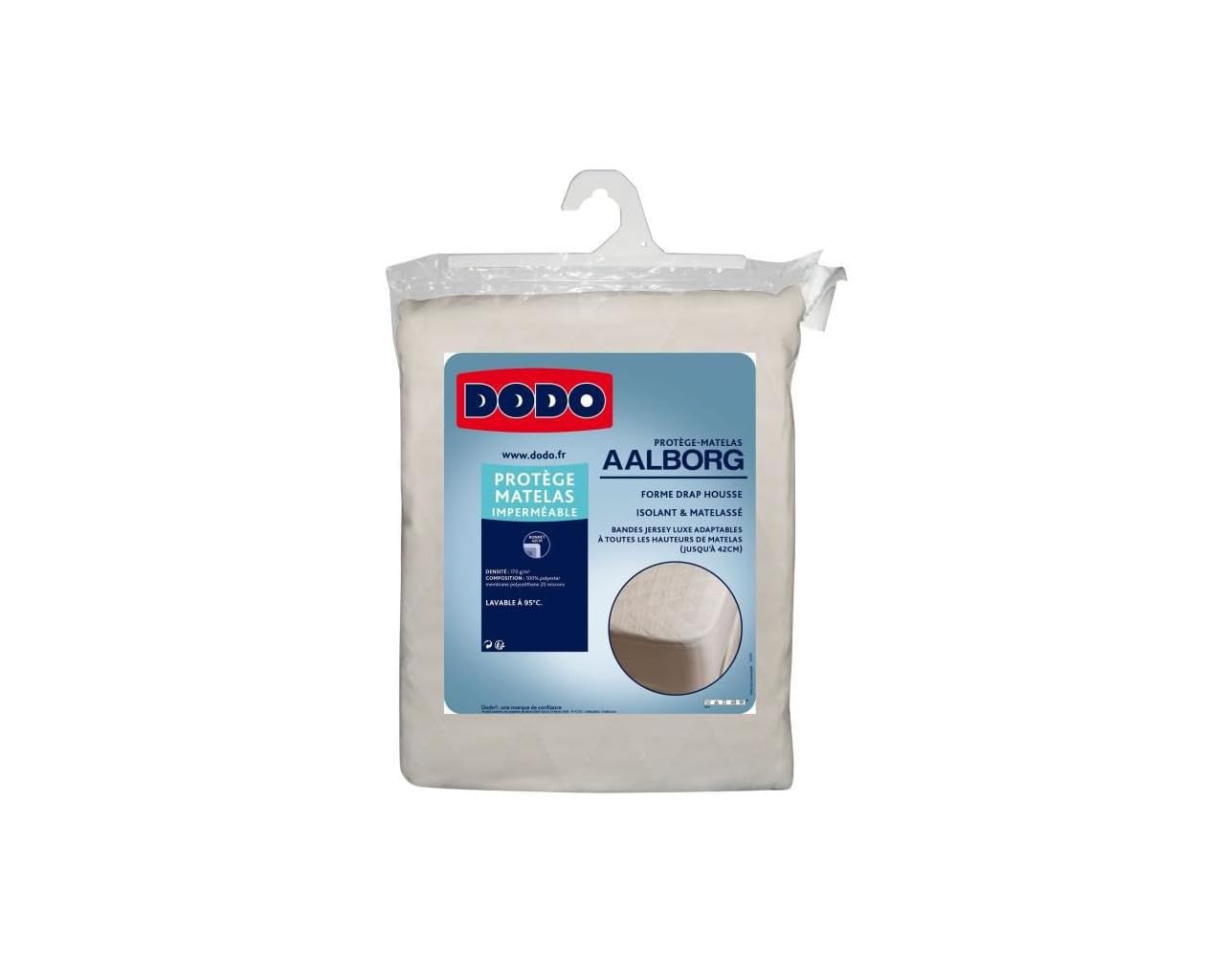 DODO Protege matelas Aalborg - Matelasse et impermeable - 180x200 cm