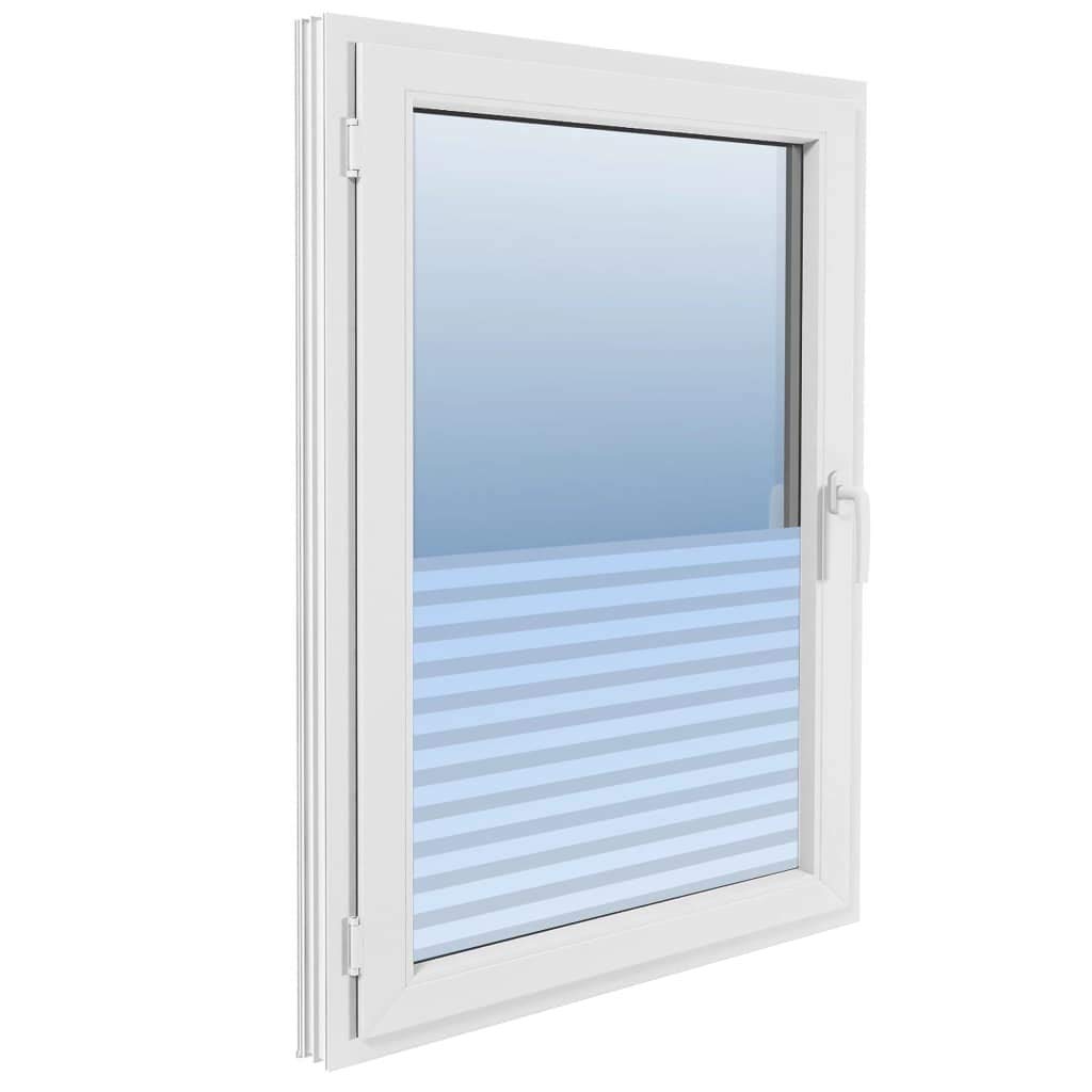 ZEYUAN Fensterfolie Sichtschutzfolie Streifen Selbstklebend, Folie Fenster Sichtschutz, Klebefolie Fenster, Fensterfolie, Blickdichte Fensterfolie, Sichtschutz Folie, 0,9x10 m
