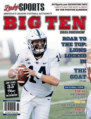 Lindy's Sports Big Ten 2021 Preview Magazine ( COVER VARY )