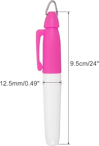 Miniatura 2 de PATIKIL Mini marcadores permanentes, paquete de 4 marcadores de pelota de golf con clip para llavero para oficina, reuniones, actividades al aire