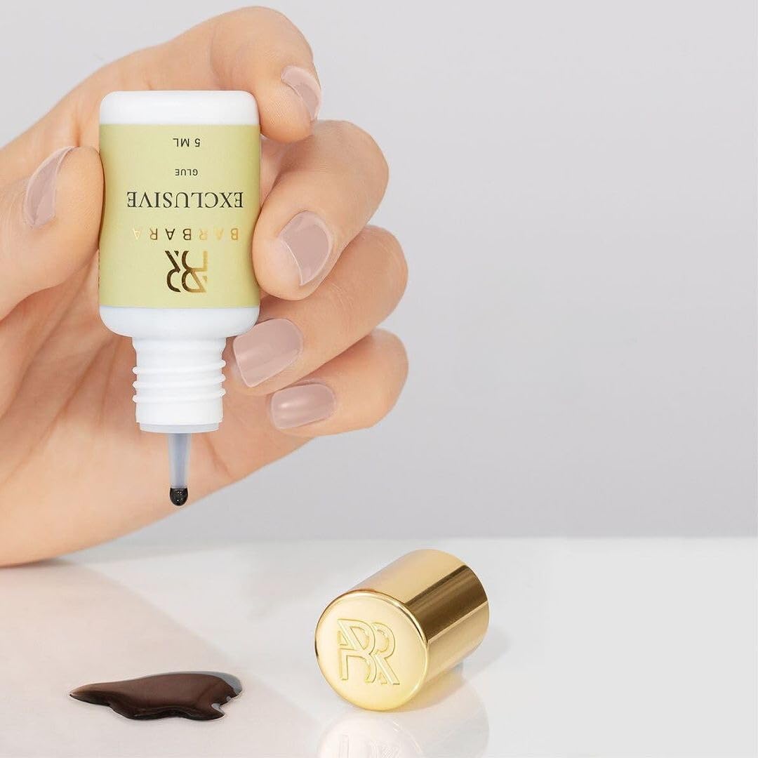Colle Professionnelle pour Extensions de Cils BARBARA "Exclusive" | Longue durée jusqu'à 8 semaines | Pour les yeux sensibles – Vapeurs minimales | Adhérence rapide 0,5-sec. | Colle Pour Faux Cils