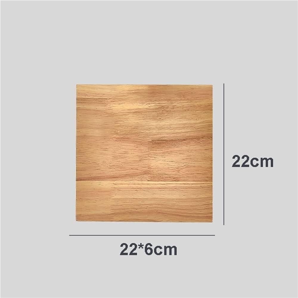 Lampada da parete, 9 W, a LED, quadrata, in legno, lampada da interni in acrilico, per testiera, soggiorno, camera da letto, corridoio