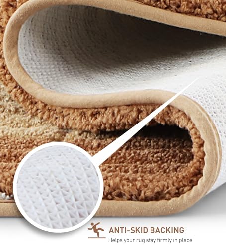 Image of Obsessions Soft & Plush Bath Mat | Quick Dry, Stain & Skid Resistant | Luxuriously Soft, Long Lasting Color | TPR Latex Backing, Size 40x60 cm, Gold