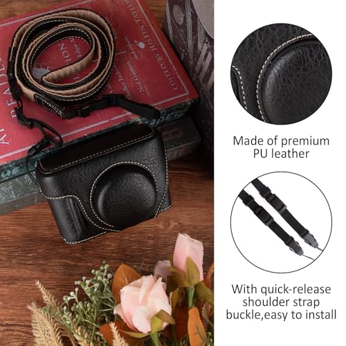 Funda MUZIRI KINOKOO para cámara Fuji X Half en cuero PU miniatura 4