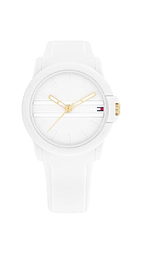 Tommy Hilfiger Sport Watch for Women - Casual 3H Wristwatch for Her - Silicone Strap - Water Resistant up to 3 ATM/30 Meters - Premium Fashion for Everyday Wear - 36mm