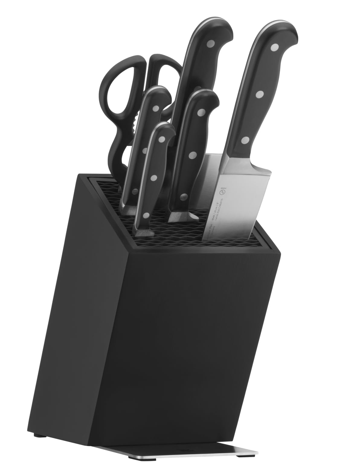 WMF Bloc couteaux vide, Bois laqué noir, Contient jusqu'à 15 couteaux de cuisine, Protection optimale des lames, Acier inoxydable Cromargan, Plastique de haute qualité, FlexTec 1893864500