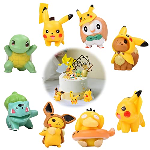 XIGUE Mini Figuren,Tortenfiguren Kindergeburtstag,Party Kuchen dekoratives Set,Cartoons Kuchen...