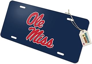 University of Mississippi Primary Logo Novelty Metal Vanity Tag License Plate