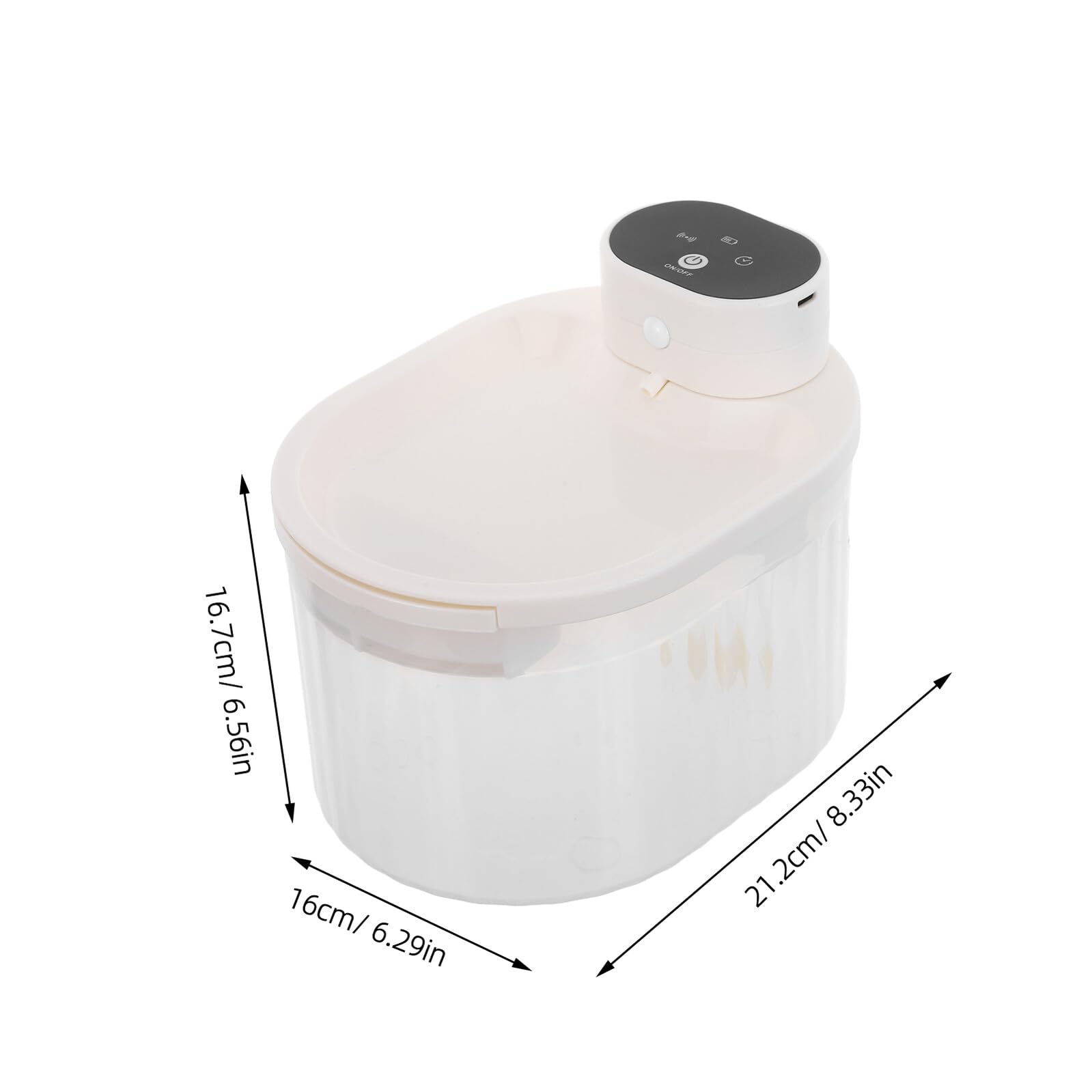 Fontana Acqua per Animali Domestici Senza Fili con Sensore di Movimento Intelligente Dispenser Silenzioso e Resistente per Cani e Gatti Circolazione Continua e Capacità Grande per