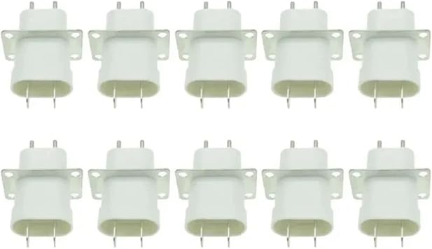 10 PCS 4 Filament Pin Sockets Microwave Oven Magnetron Plug Socket Connectors A6HB