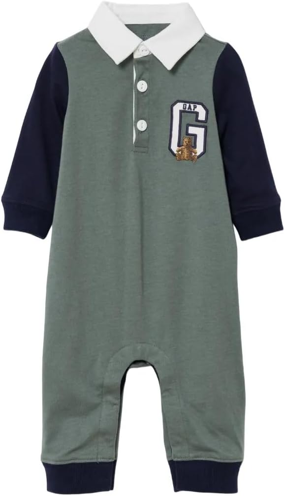 GAP Baby Long Sleeve Rugby One Piece