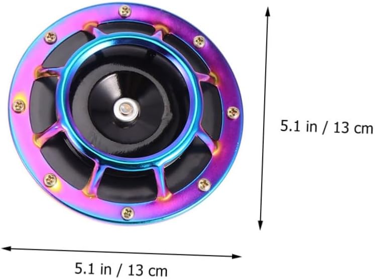 Luxshiny Car Snail Horn 12V Basin Type Modified Motorcycle Horn Kit Loud Dual Tone for Cars and Trucks