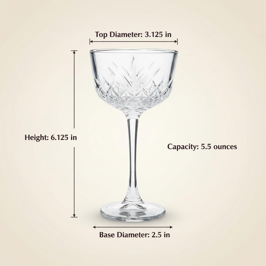 1930s Nick & Nora Cocktail Glasses - Set of 2 -3