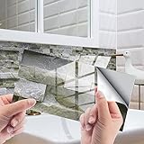 🌸EINFACH ZU BEDIENEN:Sehr gut einfach zu montieren und einfach abwischen, wenn nötig. Sie ziehen einfach das Backpapier ab und kleben es hoch.