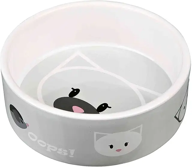 Gamelle en céramique pour chat Trixie Mimi 0,3 l - Antidérapante et lavable au lave-vaisselle