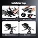 Neewer Teleprompter C12 Modular Design with 15mm LWS Rod Clamp, RT113 Remote, App Control, 12