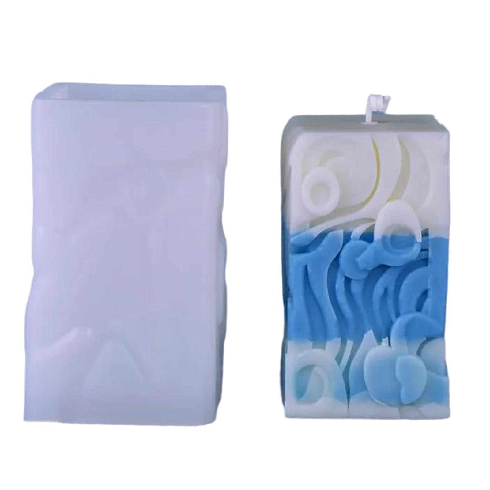 Jazuaiao Cube Molds, 3D Cubic Molds for Soap Craft Home Decorations Supplies Crafting