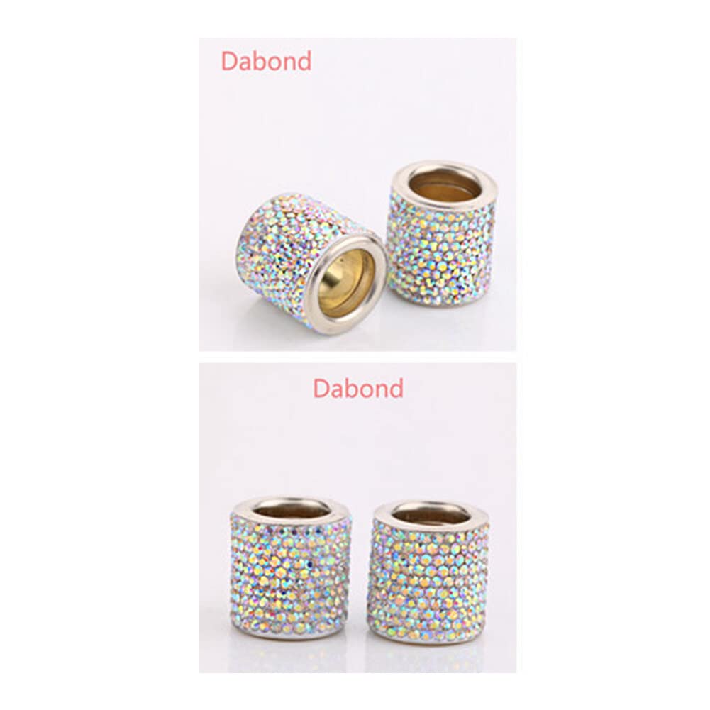 4 Collari Poggiatesta Auto Con Strass Cristalli - Accessori Interni Bling Per Auto, Camion, SUV (Bianco) - 2
