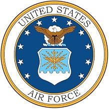 7.5 Inch US Air Force Cake Topper Round Edible Birthday Cake Decorations, Happy Birthday Cake