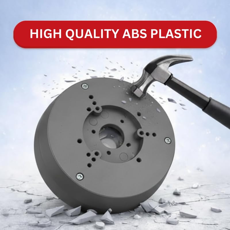 4 Pack PFA130-E Security Camera Junction Box (ABS) for Indoor & Outdoor Surveillance Camera - Security Camera Mount Bracket Waterproof Universal Camera Mount for Dome, Turret & Bullet Cameras (Grey)