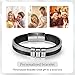 Personalized Men's Bracelet in Silver - Engraved with Up to 4 Names - Durable Family Name Bracelet for Dad - Ideal Father's Day Gift, Customizable Jewelry