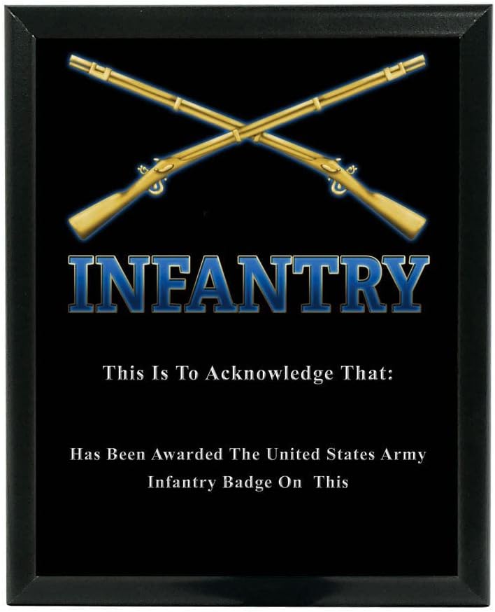 Infantry Custom Wall Plaque