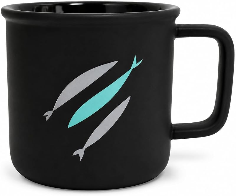 The Chosen: Official 12 oz. 3 Fish Embossed Ceramic Coffee Mug with Rubber Coating