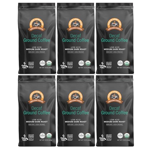 Alex's Low Acid Organic Coffee Fresh Ground Decaf