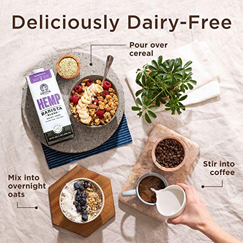 Califia Farms - Hemp Milk, Barista Blend, 32 Oz (Pack Of 6) | Shelf Stable | Non Dairy Milk | Creamer | Vegan | Plant Based | Gluten-Free | Non-Gmo, 32 Fl Oz (Pack of 6) - Thumbnail 5