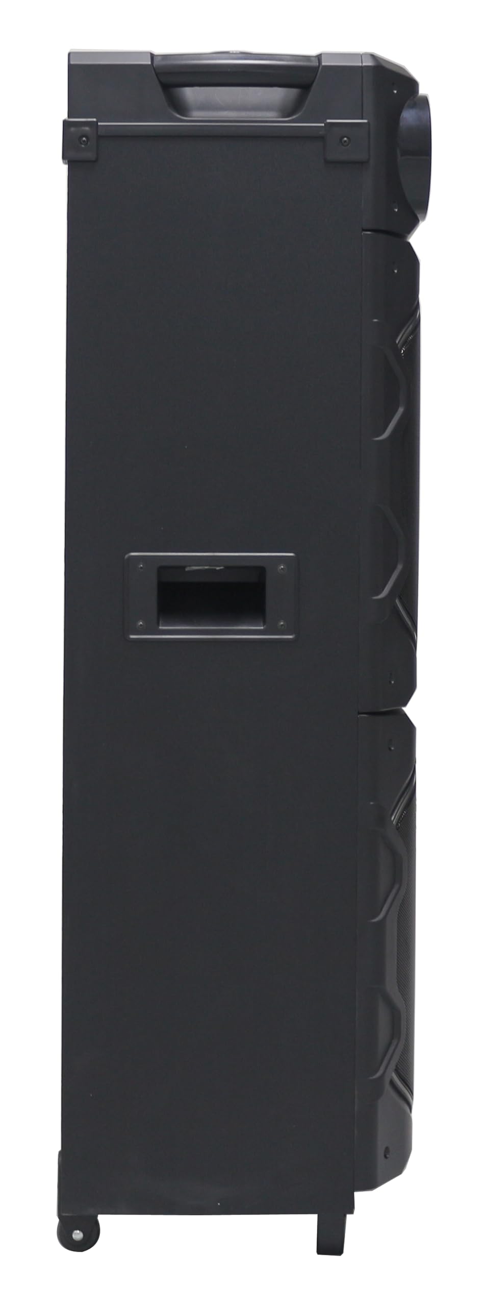 Jumbo PS25BT Party Speaker Bluetooth 5.3 con luce, funzione karaoke e microfono – Altoparlante portatile TWS 1200 W con LED da discoteca, USB, AUX, radio FM e ruote per eventi e attività all'aperto