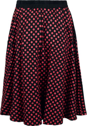 Gonna Al Ginocchio Di Rock Rebel By Emp - Rock Rebel X Lucky 13 - Skirt - S A Xxl - Donna - Nero - 2