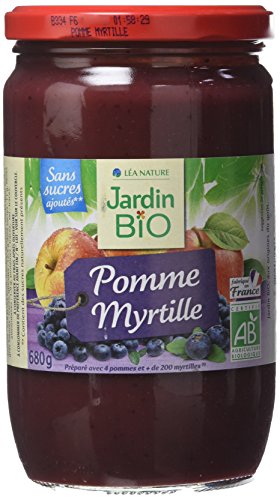  Jardin Bio Dessert Biofruits Pomme Myrtille 680 g