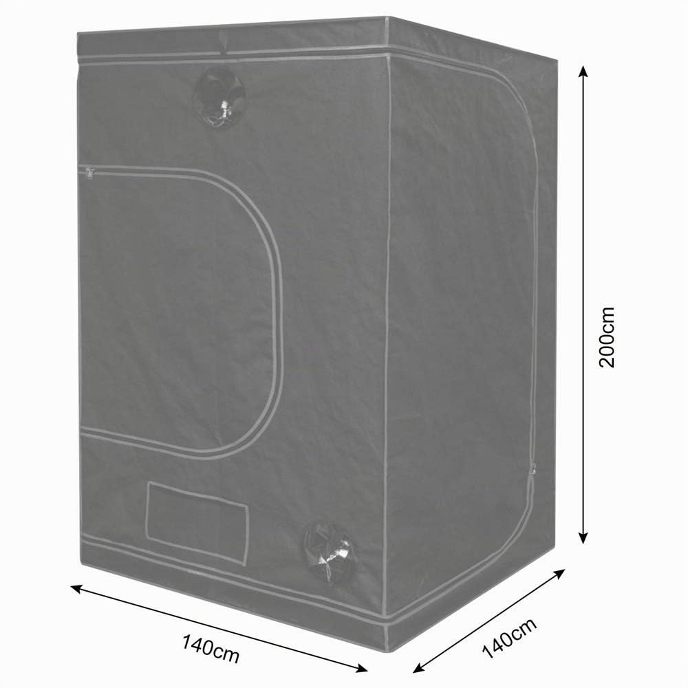 Kingpower Grow Zelt für Pflanzen 140x140x200cm Zuchtzelt Gewächshaus