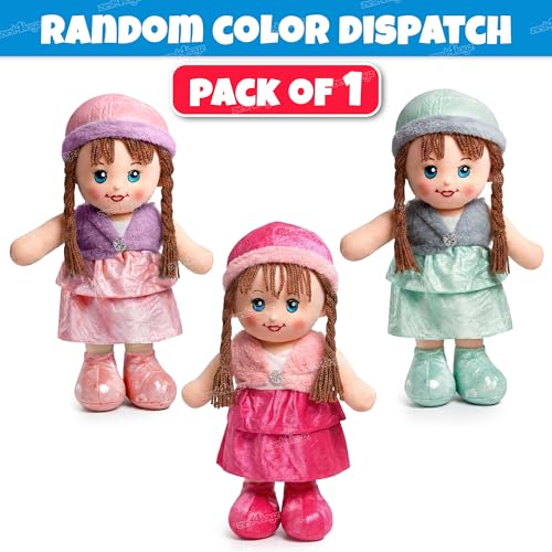 Image of Zest 4 Toyz Doll for Girls (44 cm) Big Size Doll | Soft Doll Toy Gift for Kids | Big Size Stuffed Toy for Kids & Toddlers | Birthday Gifts for Girls - Multicolor