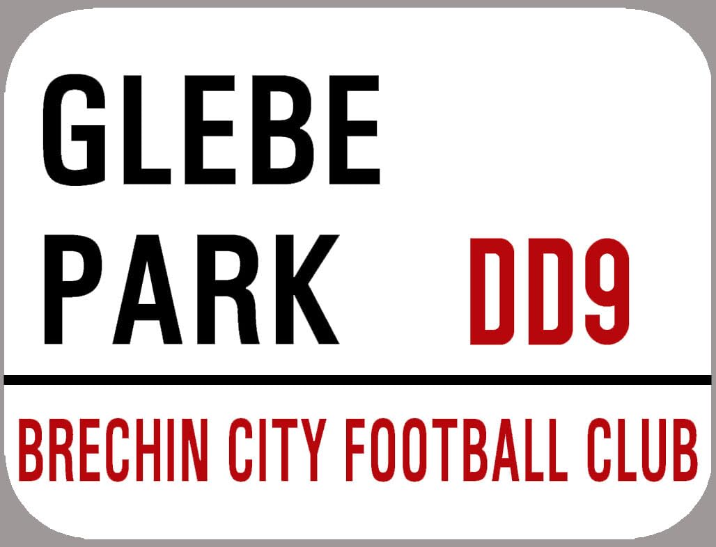 Yelacecca Tin Sign A37519 New Metal Street Sign Brechin City Glebe Park Metal Street Sign 8X12 Inches
